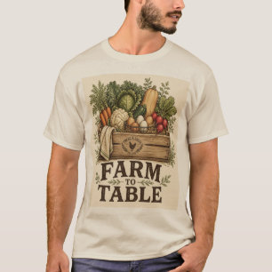 Boerderij tot Tafel Oude Boerderij Tuinkunst T-shirt