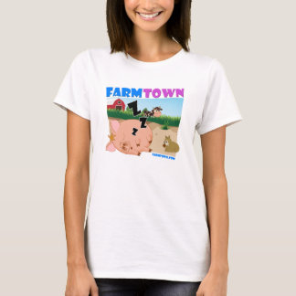 Boerderij Town Sleepy Piggy T-Shirt