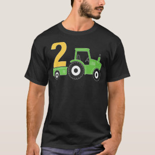 Boerderij Tractor 2e verjaardag tweede geboortedag T-shirt