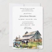 Boerderij Tractor Birthday Party Invitation Kaart (Voorkant)