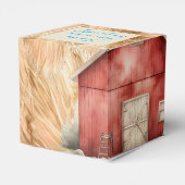 Boerderij Tractor Boys Verjaardagsfeest Voorkeur B Bedankdoosjes (Achterkant)