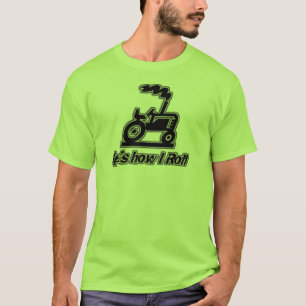 Boerderij Tractor Hoe ik rol T-shirt