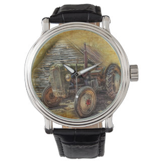 Boerderij tractor Old Barn Shed Horloge