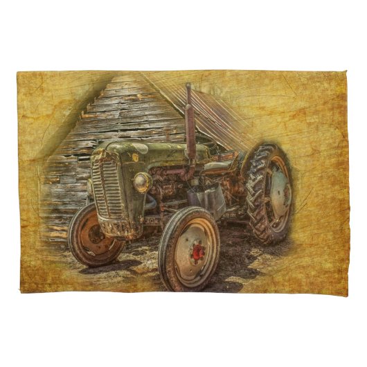 Boerderij tractor Old Barn Shed Kussensloop (Voorkant)