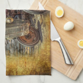  Boerderij tractor Old Barn Shed Theedoek (Quarter Fold)