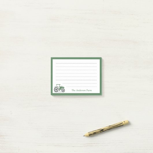 Boerderij tractor post-it® notes (Op bureau)