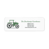 Boerderij Tractor Return Address Label (Voorkant)