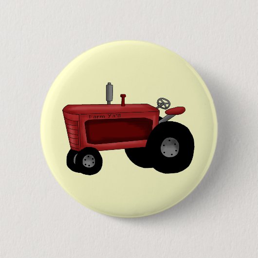 Boerderij tractor ronde button 5,7 cm (Voorkant)