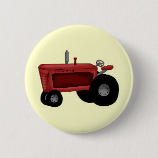 Boerderij tractor ronde button 5,7 cm