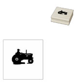 Boerderij tractor rubberstempel (Gestempeld)