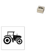 Boerderij tractor 	rubberstempel (Gestempeld)