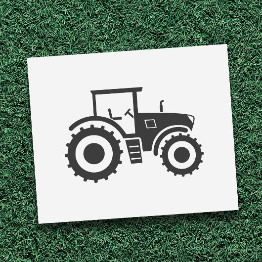 Boerderij tractor 	rubberstempel