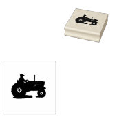 Boerderij tractor 	rubberstempel (Gestempeld)