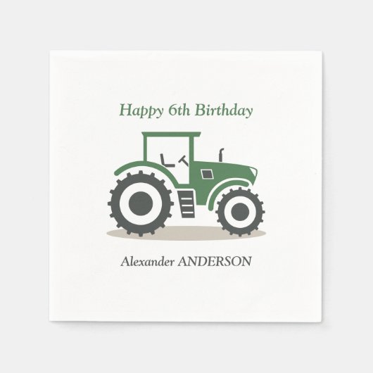 Boerderij tractor servet (Voorkant)