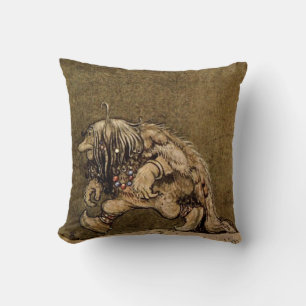 "Boerderij Troll" van de Zweedse tekenaar John Bau Kussen