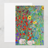 Boerderij tuin met zonnebloemen Gustav Klimt Kaart (Voorkant / Achterkant)