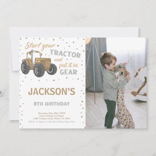 Boerderij Uitnodigingen voor kinderen (Voorkant)