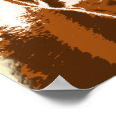 Boerderij van bruine Koe Poster (Hoek)