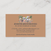 Boerderij van de botanische palmboom visitekaartje (Achterkant)