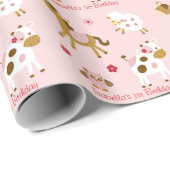 Boerderij van de luchtoppen cadeaupapier (Rol Hoek)