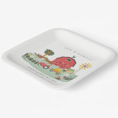 Boerderij van de Roodbarakkerij Papieren Bordje (Gebogen)