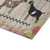 Boerderij van Floral Nubian Dairy Goat Snijplank (Hoek)