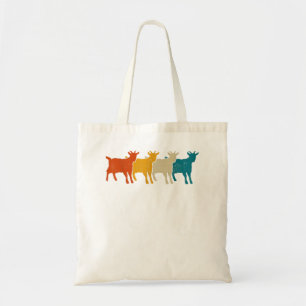 Boerderij van geit  retro tote bag