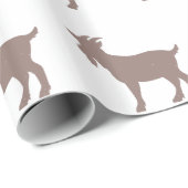 Boerderij van geiten, silhouet cadeaupapier (Rol Hoek)