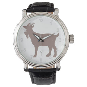 Boerderij van geiten, silhouet horloge