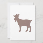 Boerderij van geiten, silhouet kaart (Achterkant)