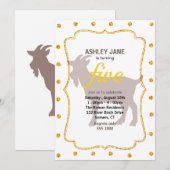 Boerderij van geiten, silhouet kaart (Voorkant / Achterkant)