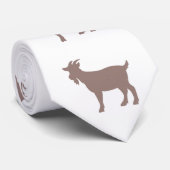 Boerderij van geiten, silhouet stropdas (Opgerold)