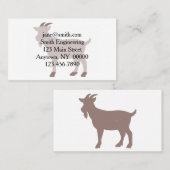 Boerderij van geiten, silhouet visitekaartje (Voorkant / Achterkant)