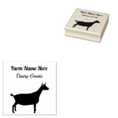 Boerderij van gepersonaliseerde melkgeit 	rubberstempel (Gestempeld)