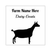 Boerderij van gepersonaliseerde melkgeit 	rubberstempel (Afrduk)