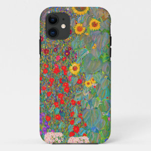 Boerderij van Gustav Klimt met zonnebloemen iPhone 11 Hoesje