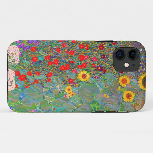 Boerderij van Gustav Klimt met zonnebloemen Case-Mate iPhone Case (Achterkant (horizontaal))