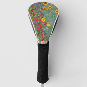 Boerderij van Gustav Klimt met zonnebloemen Golfheadcover