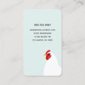 Boerderij van het verse kippeneieren visitekaartje (Achterkant)