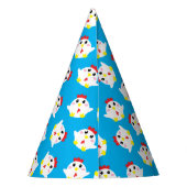 Boerderij van kippen Kinder 1e verjaardag Feesthoedjes (Achterkant)