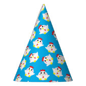 Boerderij van kippen Kinder 1e verjaardag Feesthoedjes (Links)