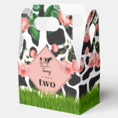 Boerderij van zwarte en witte Koe Bedankdoosjes (Geopend)