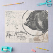 Boerderij Varken Decoupage Tissue Papier Gift Wrap (Craft)