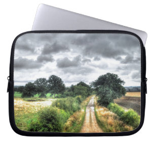 Boerderij veld, weide, pasta, dok laptop sleeve