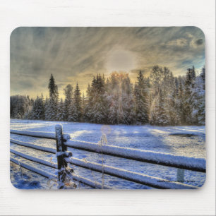 Boerderij veld, weide, pasta, dok muismat