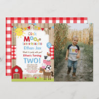 Boerderij Verjaardagsuitnodiging Barnyard Verjaard