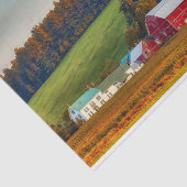 Boerderij Vermont Dairy in het najaar Tissuepapier (Detail)