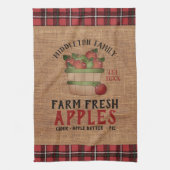 Boerderij Vers 🍎 appelen,  en geplakt Theedoek (Verticaal)