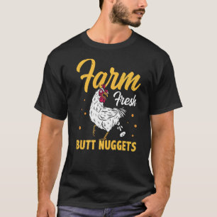 Boerderij, vers Butt Nuggets Agriculteur Tractor D T-shirt