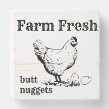 Boerderij Vers Butt Nuggets Wood Panel